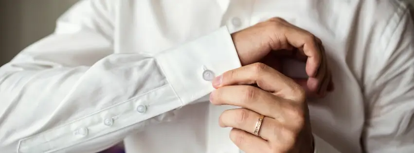 A perfectly fitted shirt cuff